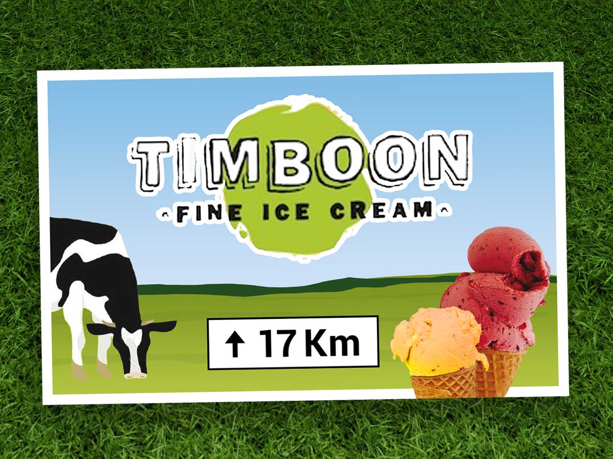 Signage Design by PRstudios for Timboon Fine Ice cream | Design #12840975