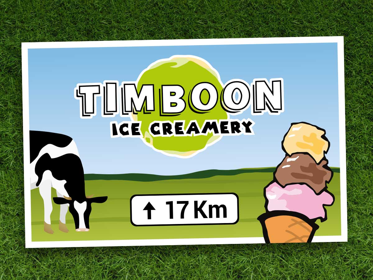 Signage Design by PRstudios for Timboon Fine Ice cream | Design #12878124