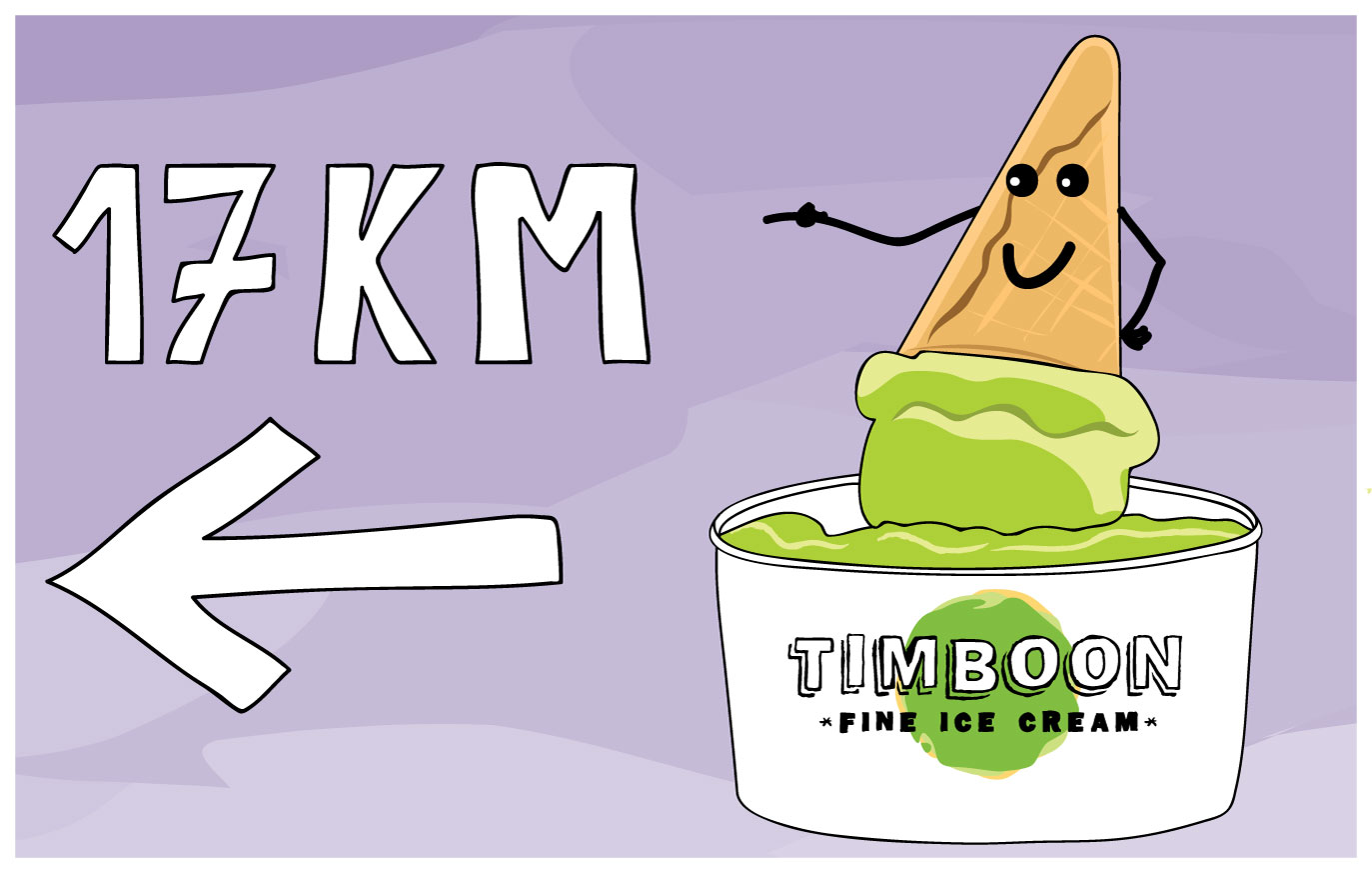 Signage Design by Miss Greatidea for Timboon Fine Ice cream | Design #12853345