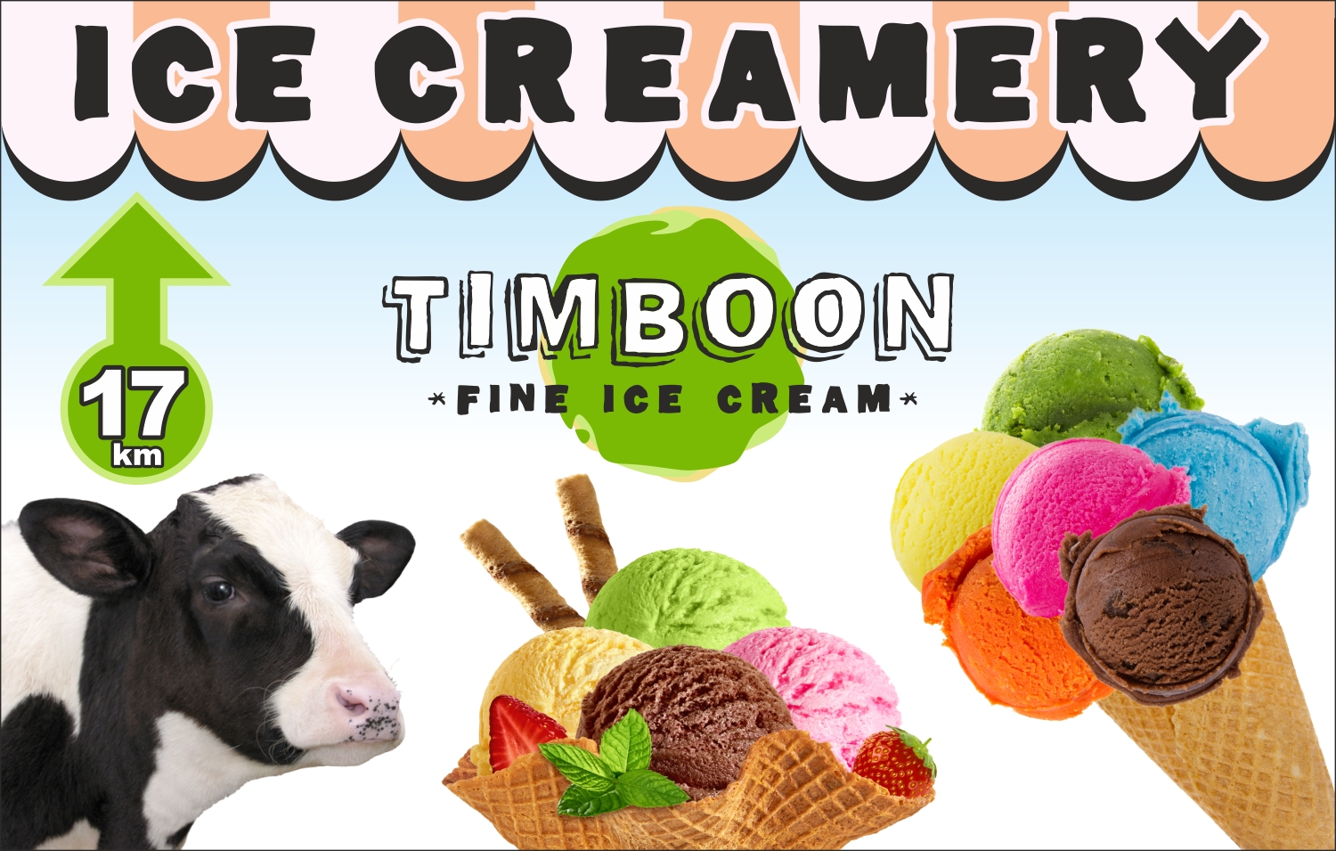 Signage Design by Maestroto for Timboon Fine Ice cream | Design #12840332