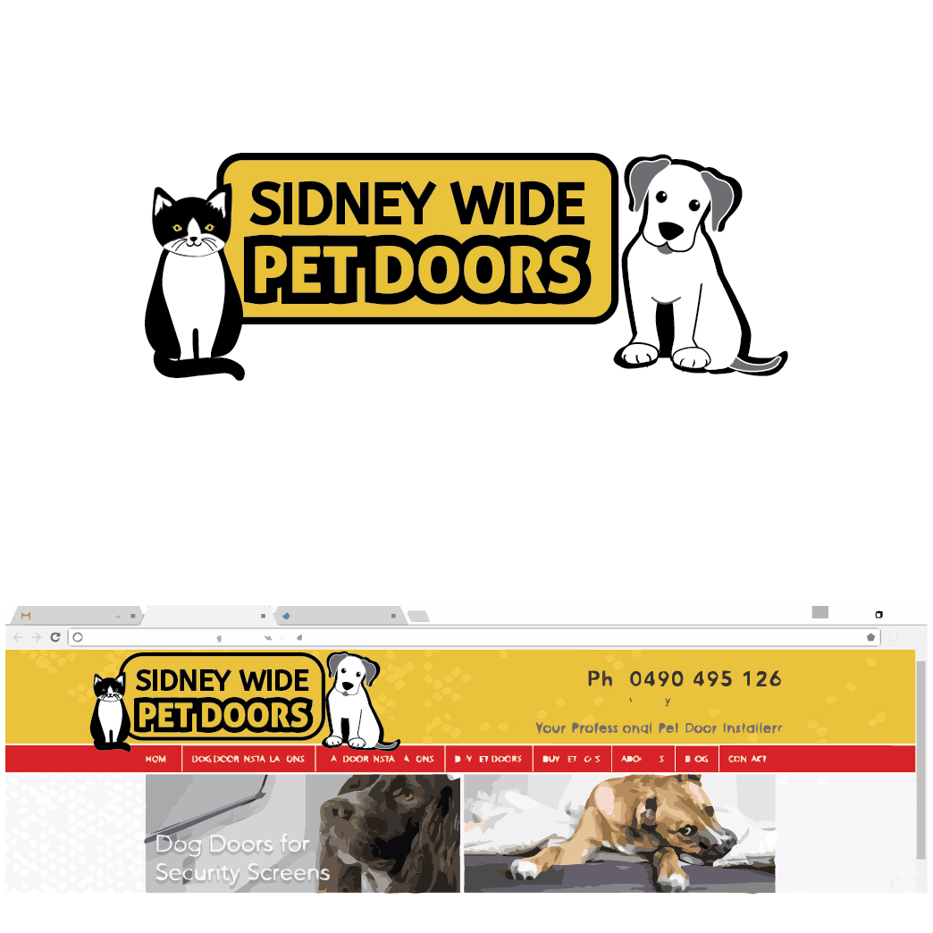 Logo Design by Archaeologo for Sydney wide pet doors | Design #12874509