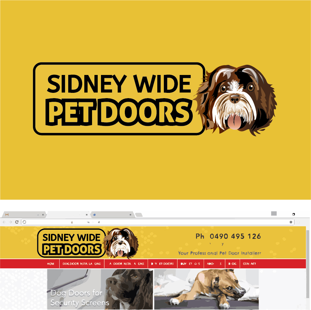 Logo Design by Archaeologo for Sydney wide pet doors | Design #12874519