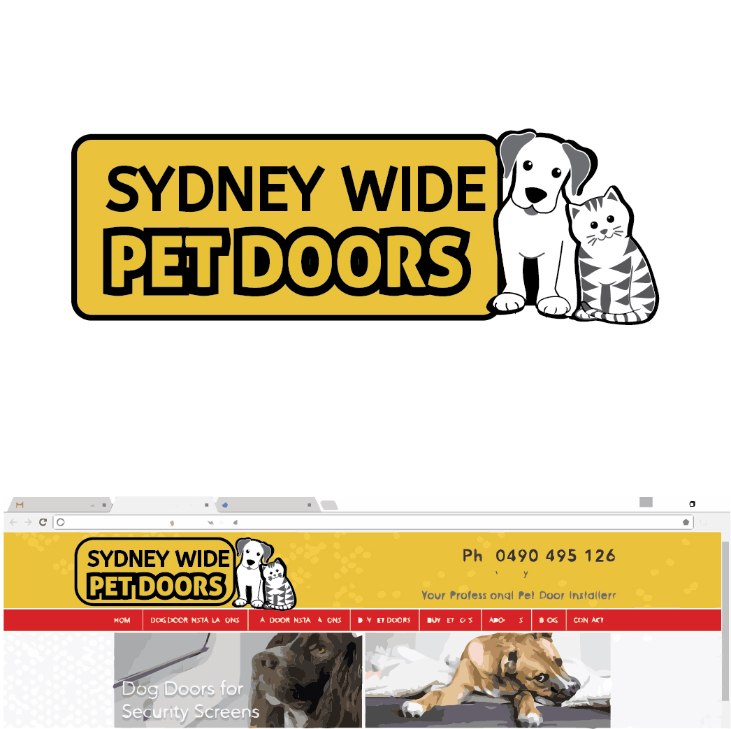 Logo Design by Archaeologo for Sydney wide pet doors | Design #12905101