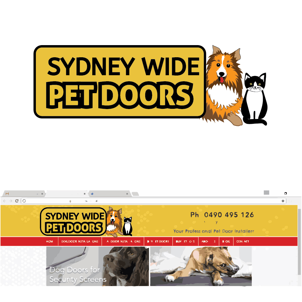 Logo Design by Archaeologo for Sydney wide pet doors | Design #12915961