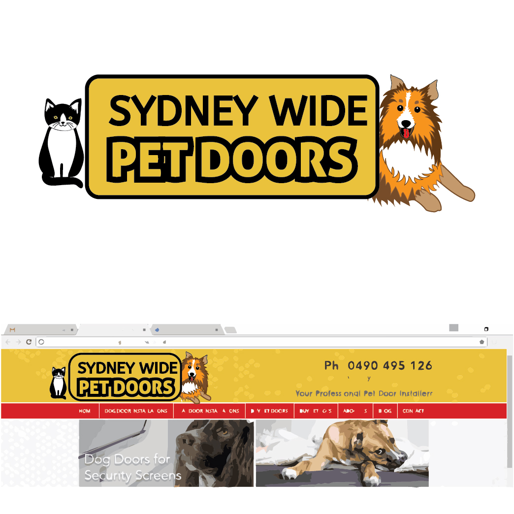 Logo Design by Archaeologo for Sydney wide pet doors | Design #12915962