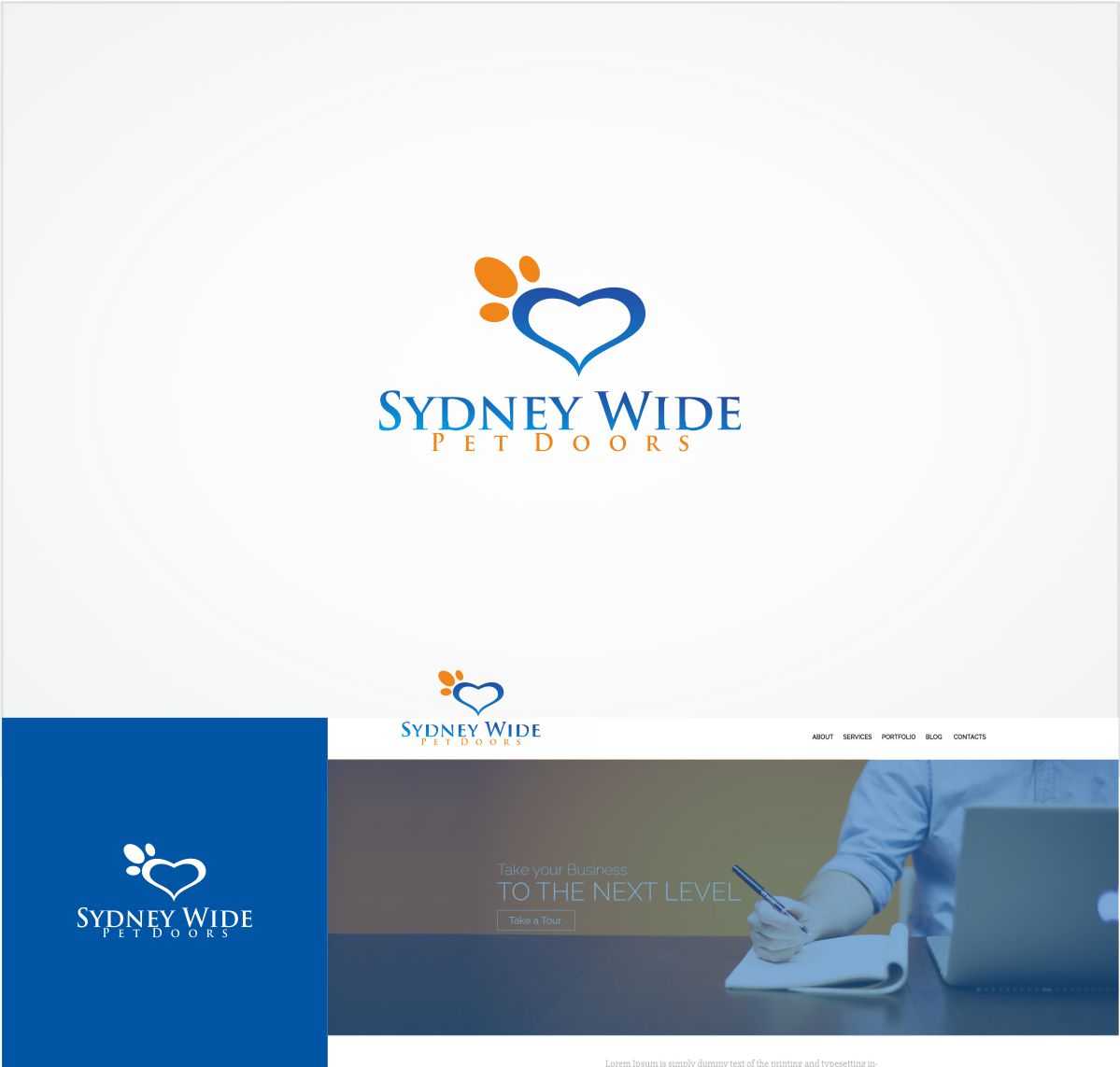 Logo Design by Paulsein for Sydney wide pet doors | Design #12853132