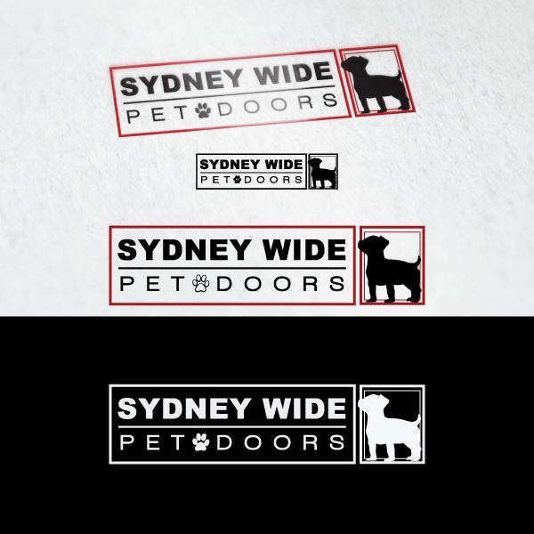 Logo Design by Danilo La-llaban for Sydney wide pet doors | Design #12851267
