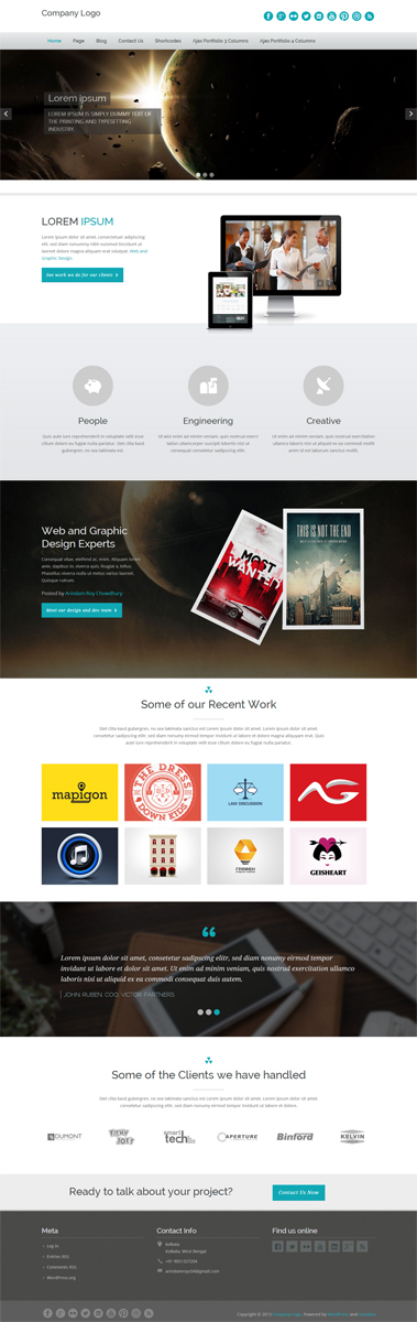Diseño Wordpress por Arindam para este proyecto | Diseño #2486824