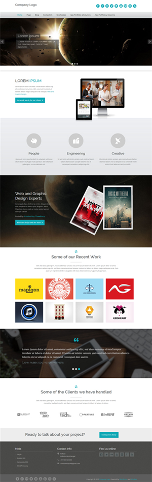 Wordpress Design by Arindam