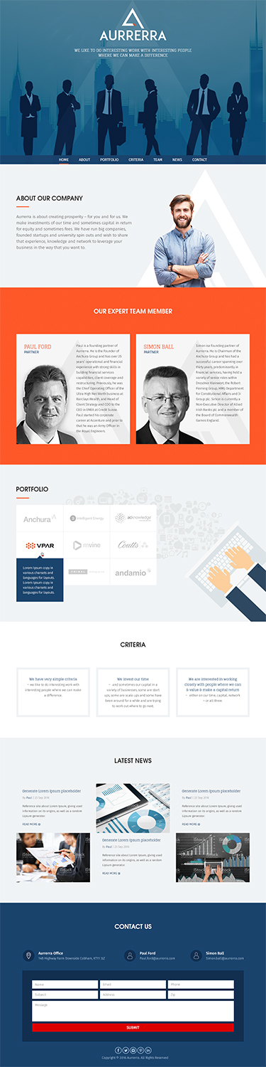 Web Design by RupalTechno for Aurrerra | Design #12924369