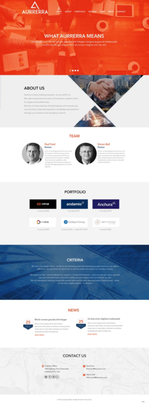 Web Design by pb for Aurrerra | Design: #12848137