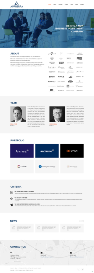 Web Design by pb for Aurrerra | Design: #12848140