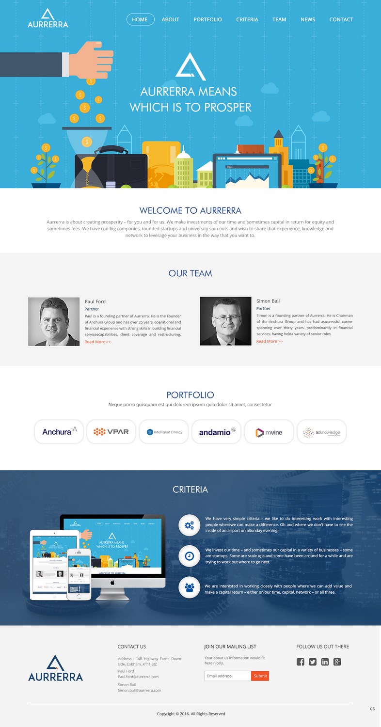 Web Design by pb for Aurrerra | Design #12848141