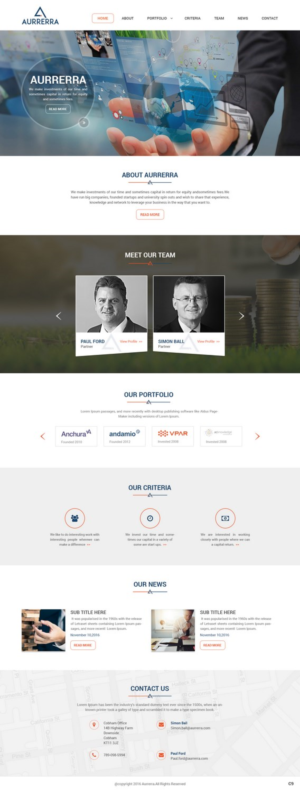 Web-Design von pb für Aurrerra | Design: #12848146