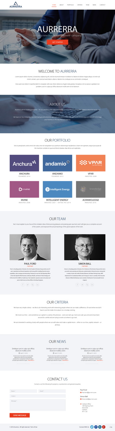 Web Design by pb for Aurrerra | Design #12848162