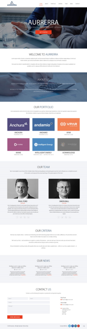 Web-Design von pb für Aurrerra | Design: #12848162