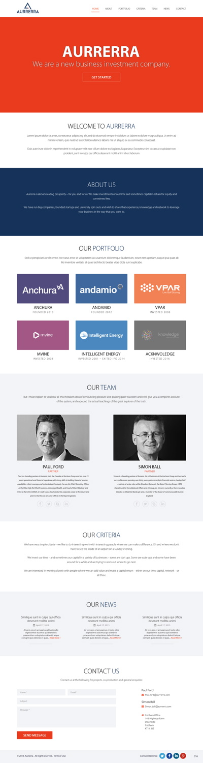 Web Design by pb for Aurrerra | Design #12875042