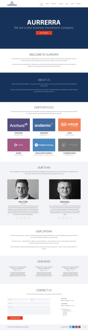 Web-Design von pb für Aurrerra | Design: #12875044