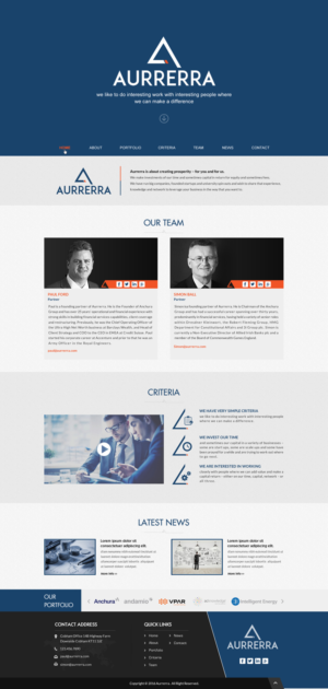 Create new website for new investment business website  | Web-Design von Sbss