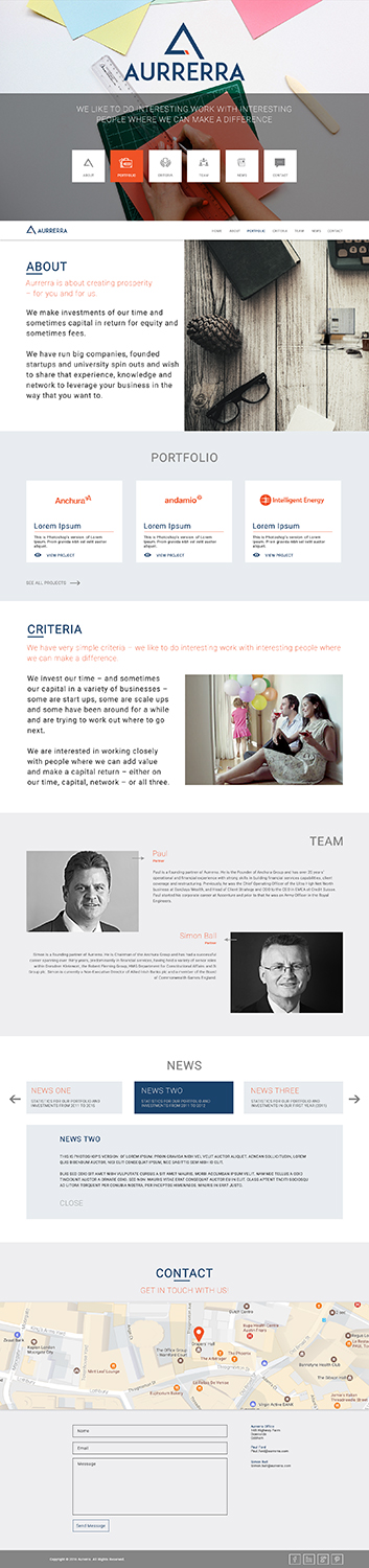 Web Design by BhojPress for Aurrerra | Design #12940912