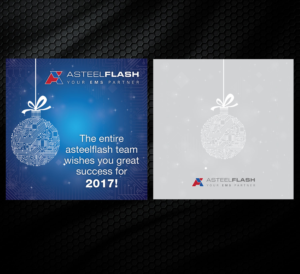 Modern and innovative greeting cards for an internal electronic Manufacturing Services company