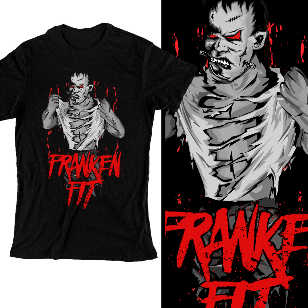 Diseño de Camiseta por Eral Besoña para FrankenFit | Diseño #12867259
