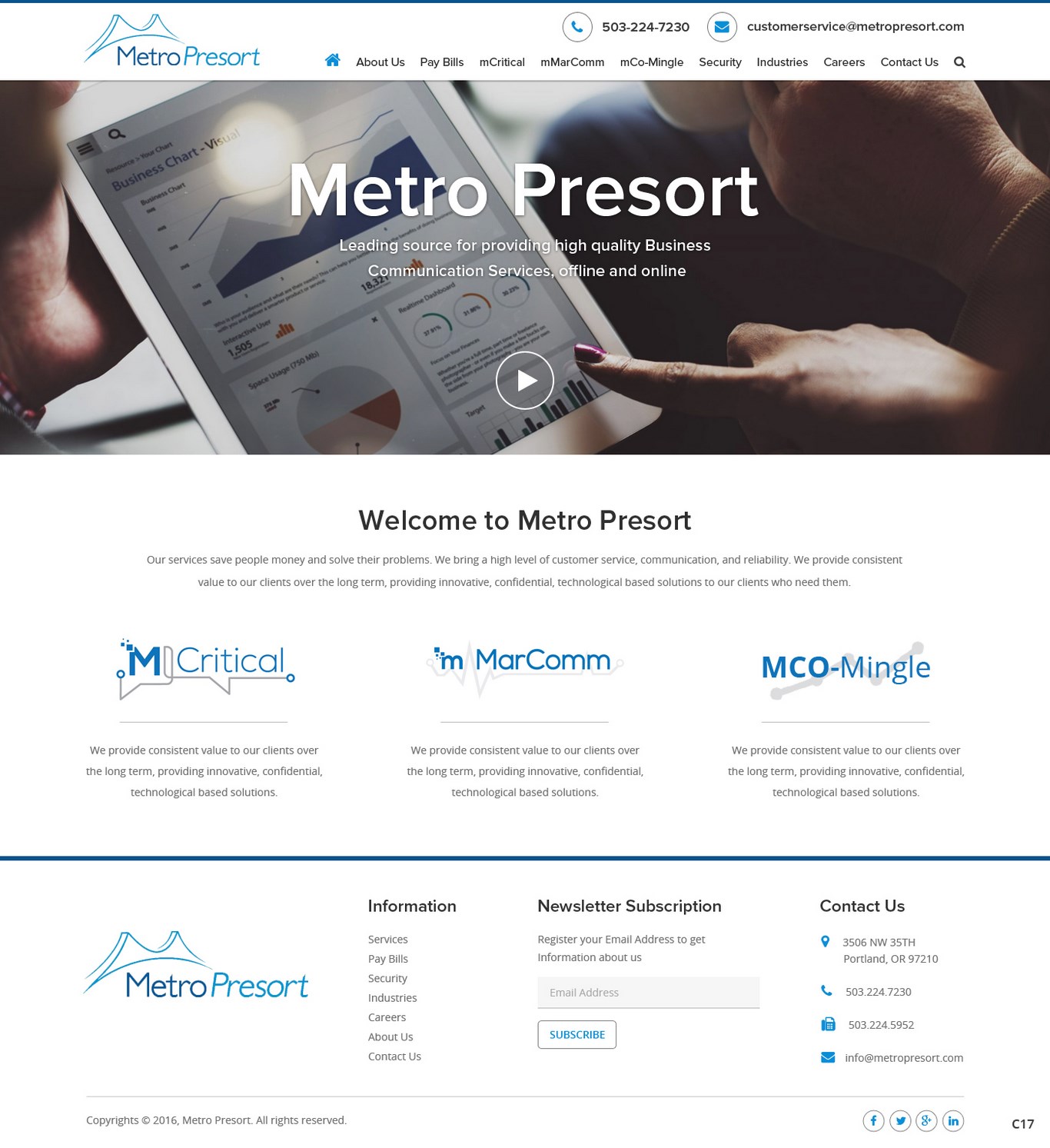 Web Design by pb for Metro Presort | Design #12848238