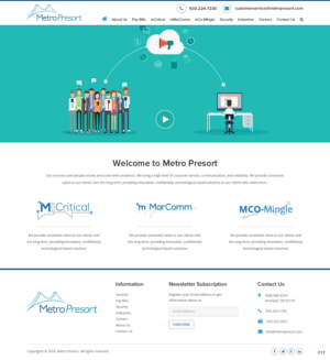 Web Design par pb pour Metro Presort | Design : #12848241