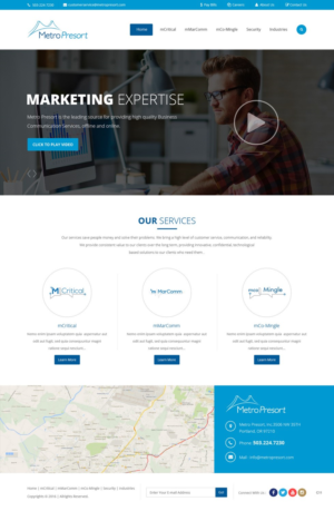 Web Design par pb pour Metro Presort | Design : #12848254