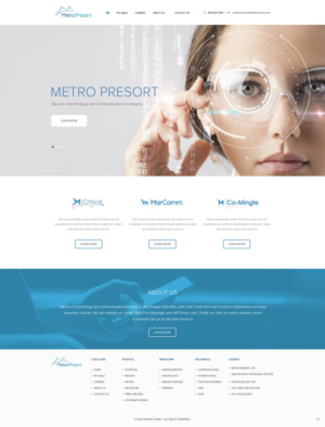 Web Design par pb pour Metro Presort | Design : #12848280