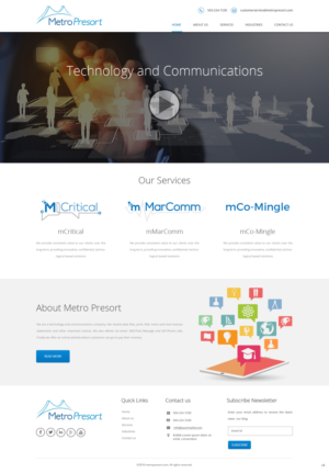 Web Design par pb pour Metro Presort | Design : #12848285
