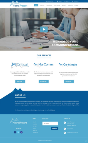 Web Design par pb pour Metro Presort | Design : #12849986