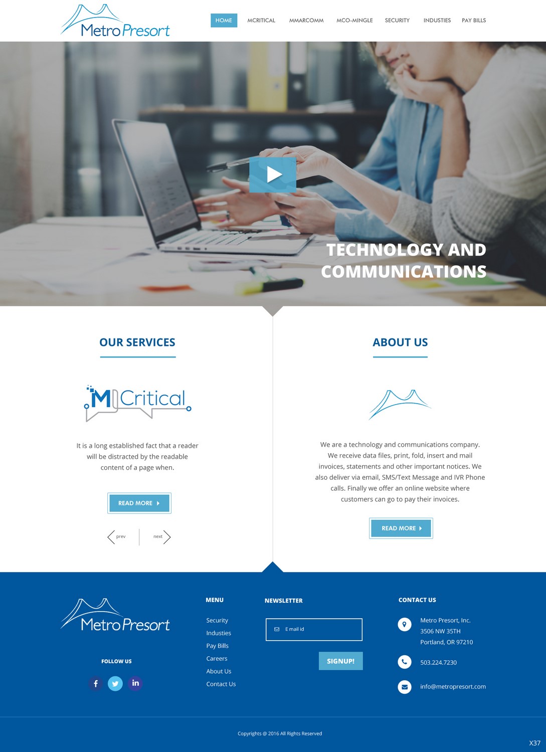 Web Design par pb pour Metro Presort | Design #12849989