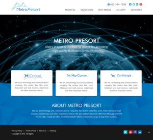 Web Design par pb pour Metro Presort | Design : #12850003