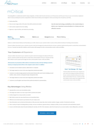 Web Design par pb pour Metro Presort | Design : #12884298