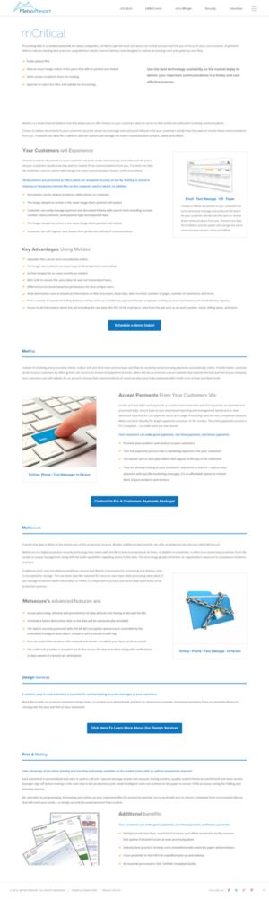 Web Design par pb pour Metro Presort | Design : #12942581