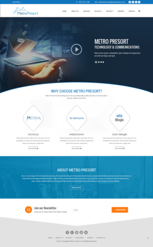 Web Design par pb pour Metro Presort | Design : #13041105
