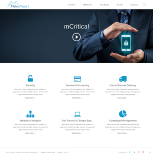 Web Design par pb pour Metro Presort | Design : #13101939