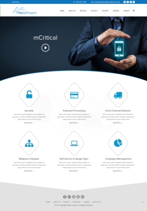 Web Design par pb pour Metro Presort | Design : #13237517