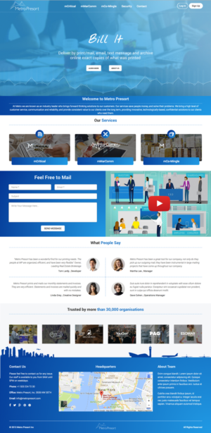 Web Design par cCopilot pour Metro Presort | Design : #12896027