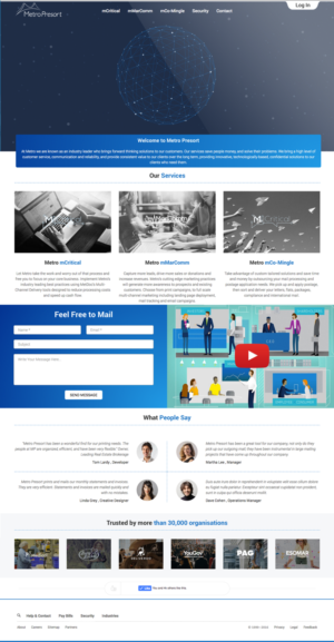 Web Design par cCopilot pour Metro Presort | Design : #12896394
