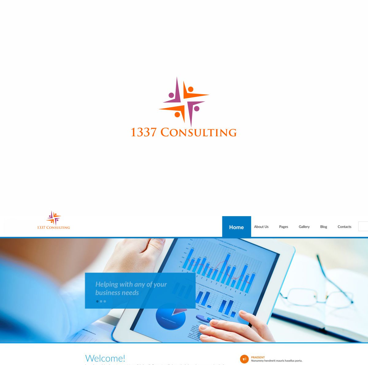 Logo Design by Paulsein for 1337 Consulting | Design #12853080