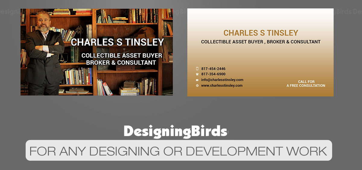 Design de Carte de Visite par Designing Birds pour Charles S Tinsley  | Design : #12874769