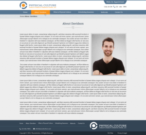 Pilates Studio webdesign - Homepage design | Web Design by Sbss