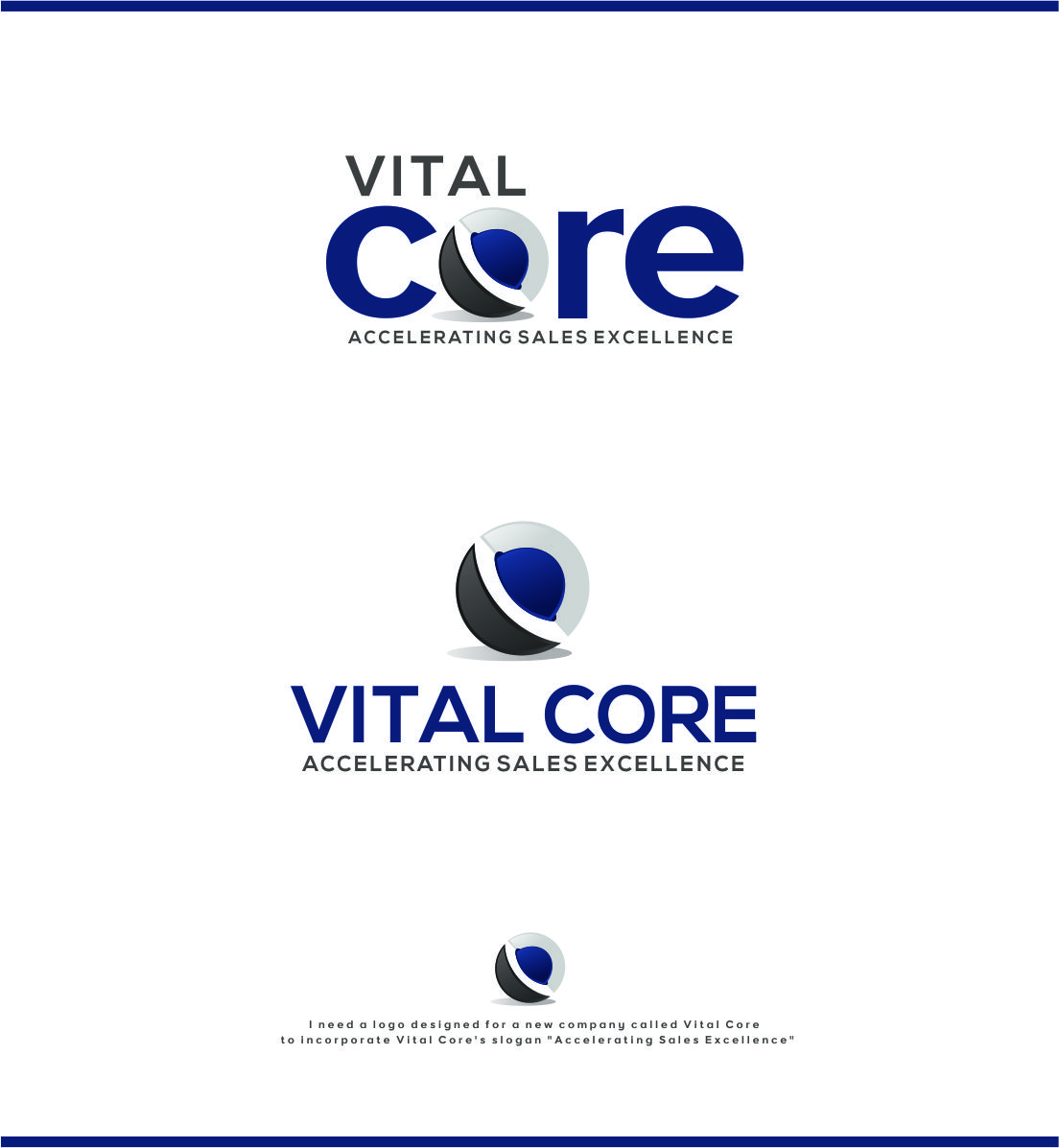 Logo Design by ecorokerz for Vital Core | Design #12841738