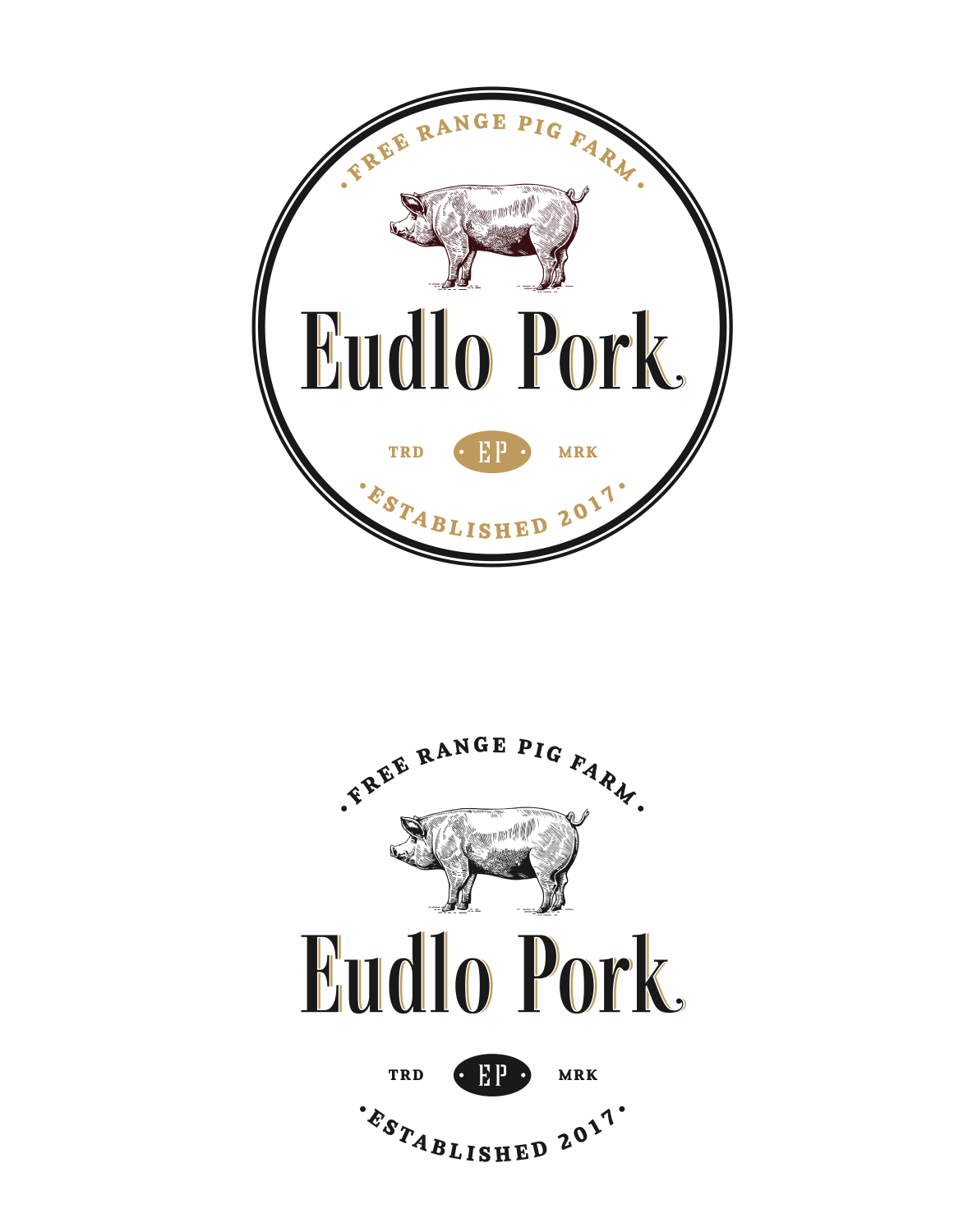 Logo Design by 8 Arc Designs for Eudlo Pork | Design: #12897644