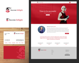 Lia's Executive Coaching business, Success InSight logo and biz card designs | Diseño Gráfico por MNM