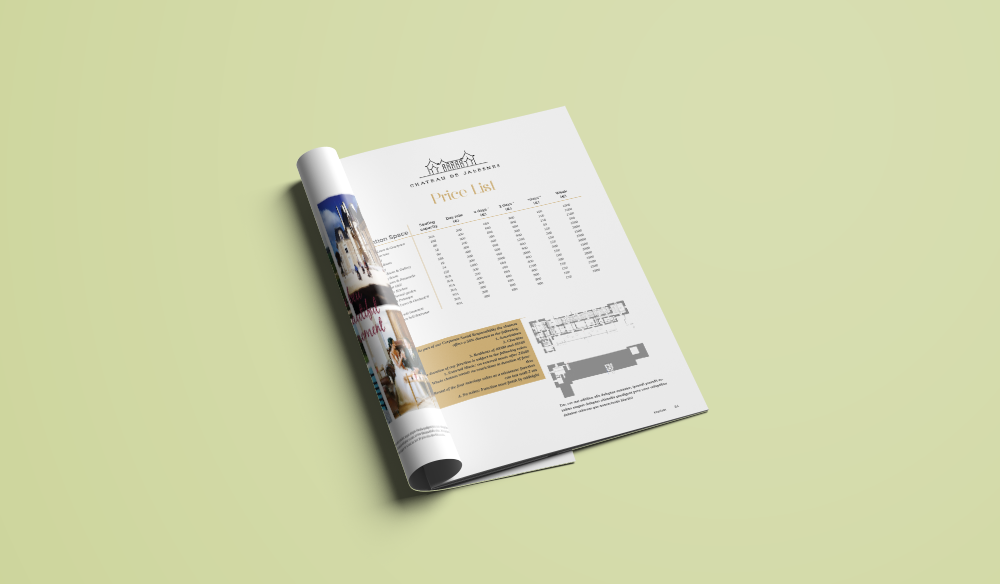 Flyer Design by RebecaParra for Chateau de Jalesnes  | Design #12887366