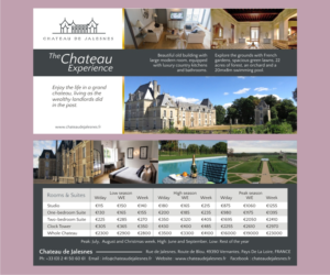 Flyer-Design von harrymart für Chateau de Jalesnes  | Design: #12866183