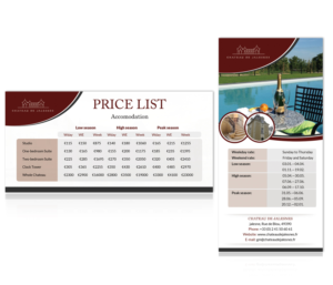 Flyer-Design von creative.bugs für Chateau de Jalesnes  | Design: #12856637